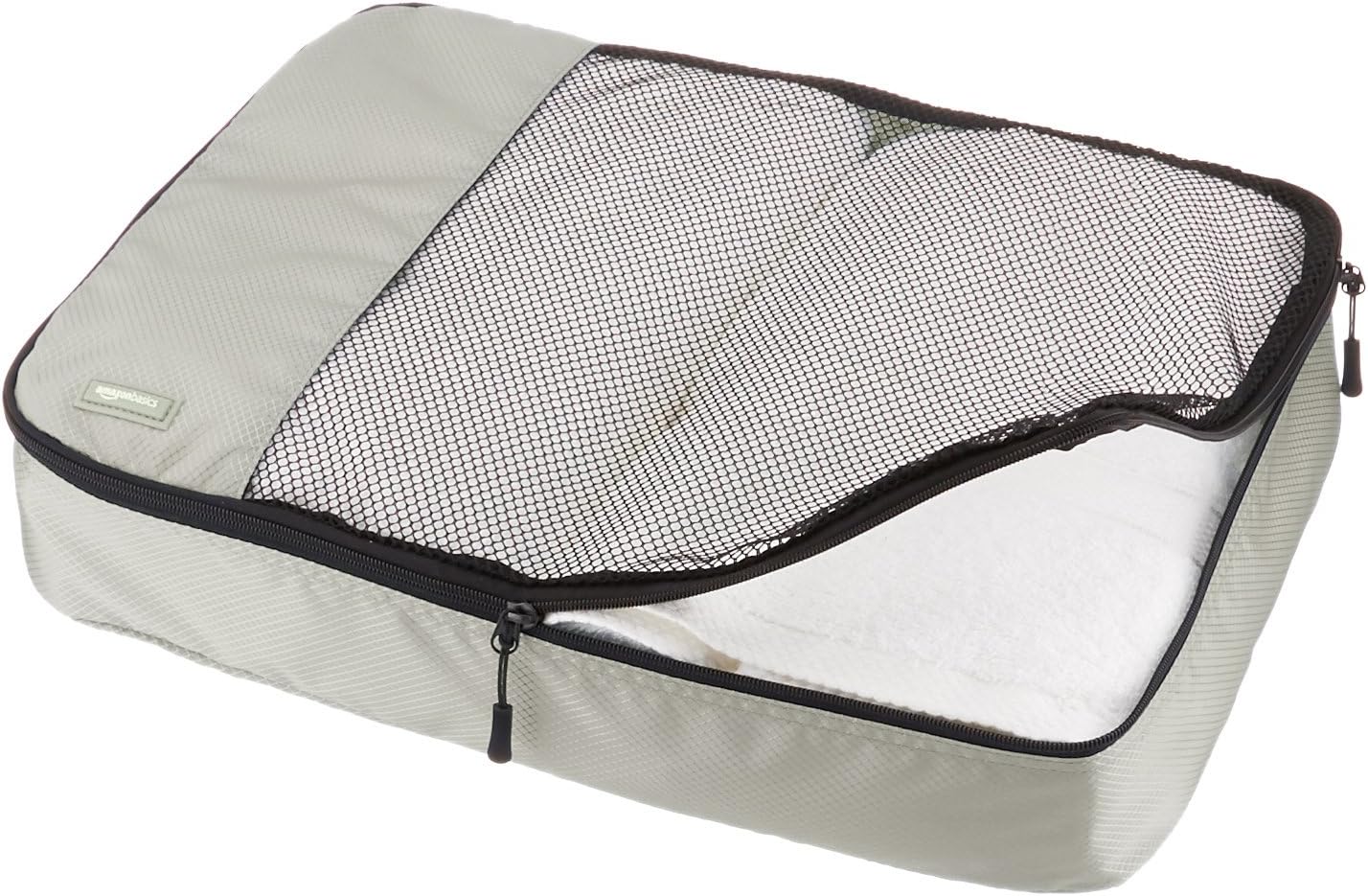  | Basics 4 Piece Packing Travel Organizer Cubes Set - Large, Grey | Packing Organizers