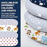 Niimo XXL Pregnancy Pillow & Nursing Pillow 2-in-1 Grey Stars 200x70 cm view 7