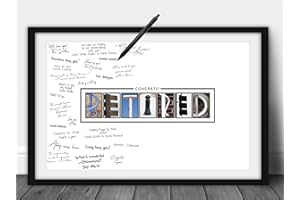 Katie Doodle Retirement Party Decorations - Creative Retirement Card or Guest Book Alternative - Great Retirement Party Supplies or Gifts for Women Men Co-Worker - 11x17 Wall Art Poster [Unframed]