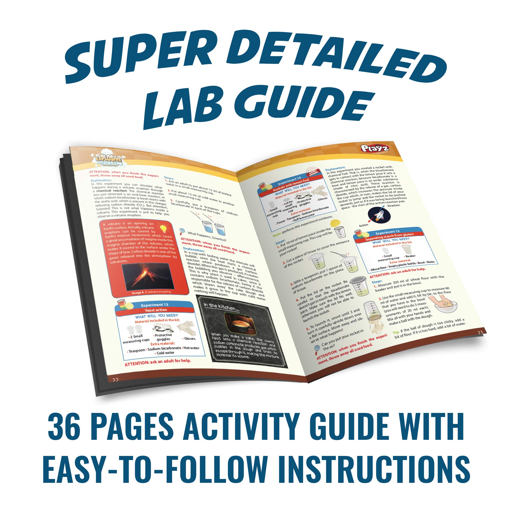 Playz Explosive Kitchen Lab 26+ Physics, Chemistry & Biology Science