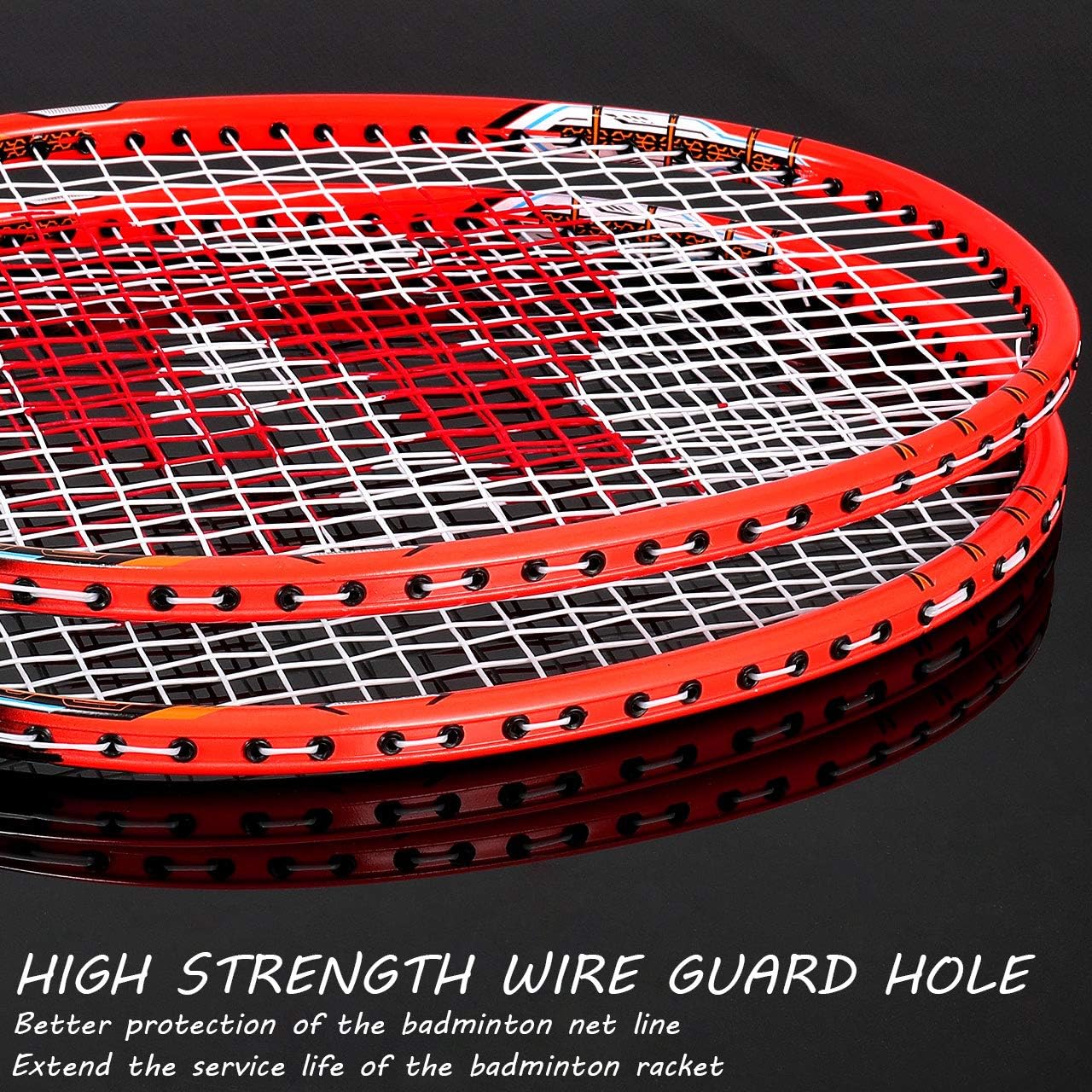 Fostoy Badminton Racket Set, 4 Pack Badminton Racquets with 3 Shuttlecocks & Net, Badminton Shuttlecock Complete Sets for Professional & Beginner Players : Sports & Outdoors