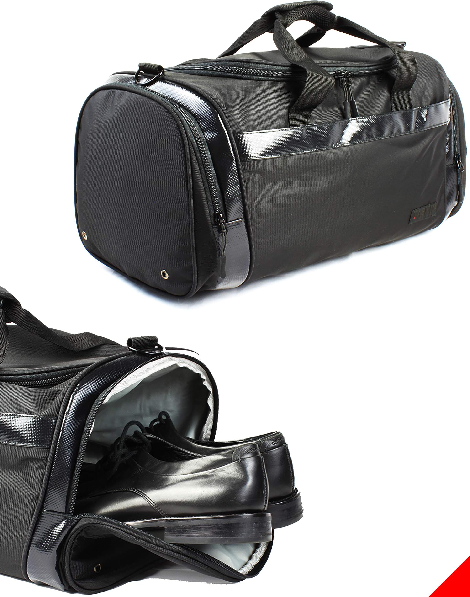 Stylish and Durable Sports Duffel/Gym Bag w/Shoe Compartment by Taskin San Francisco