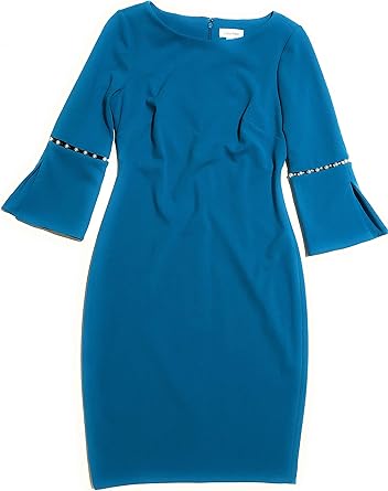 calvin klein blue sheath dress