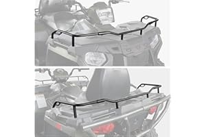 SAUTVS Front & Rear Rack Extender for Polaris Sportsman 570 450 14-20, Off Road Front Rear Steel Rack Extender for Polaris Sportsman 450 570 2014-2020 Accessories, Replace OEM# 2879716, 2879717