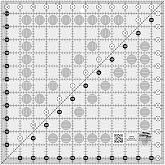 Creative Grids Quilt Ruler 12in x 12in Square &ndash; CGR12 &ndash; Made in USA, Non-Slip Grip Acrylic Quilting, Sewing, Crafting, Patchwork Ruler for Measuring &amp; Cutting Fabric