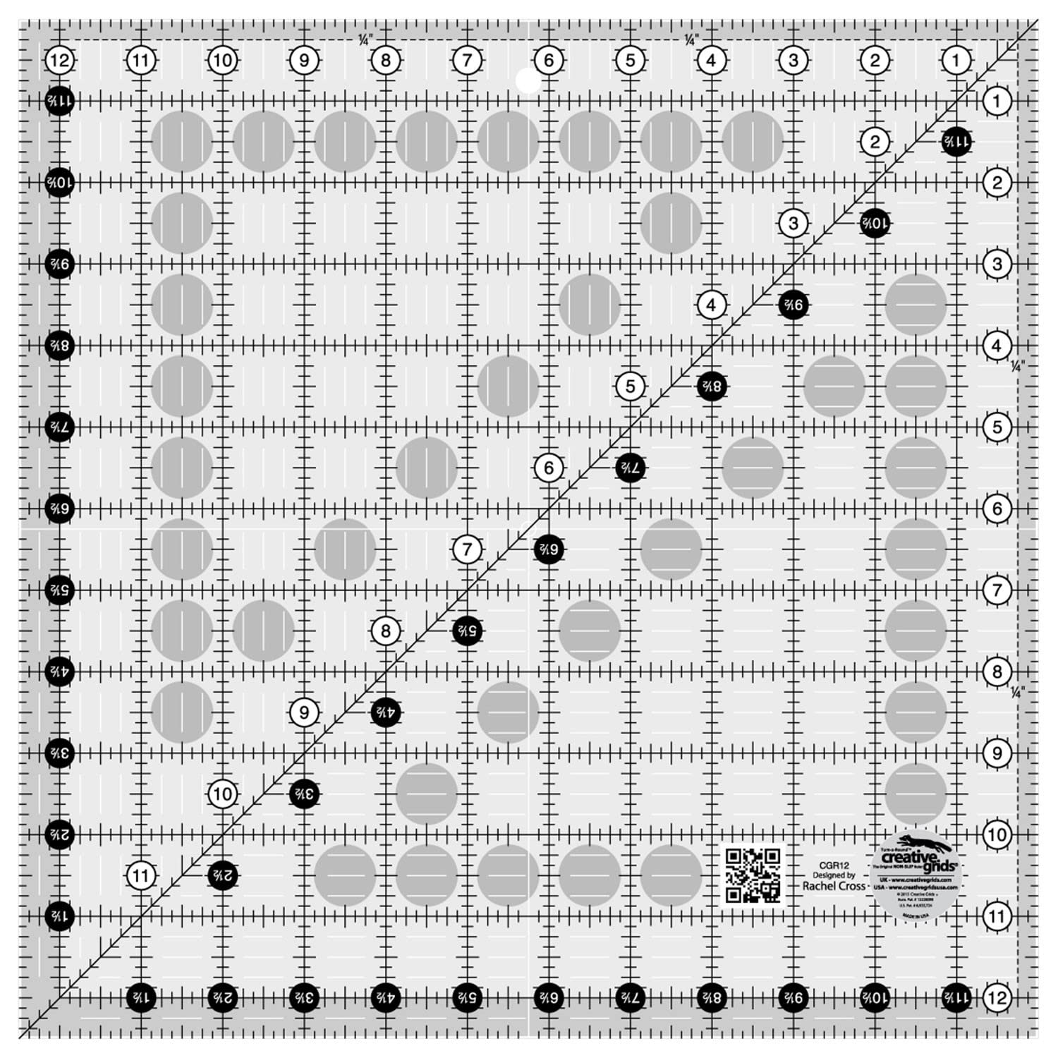 Quilting Ruler 32cm Square