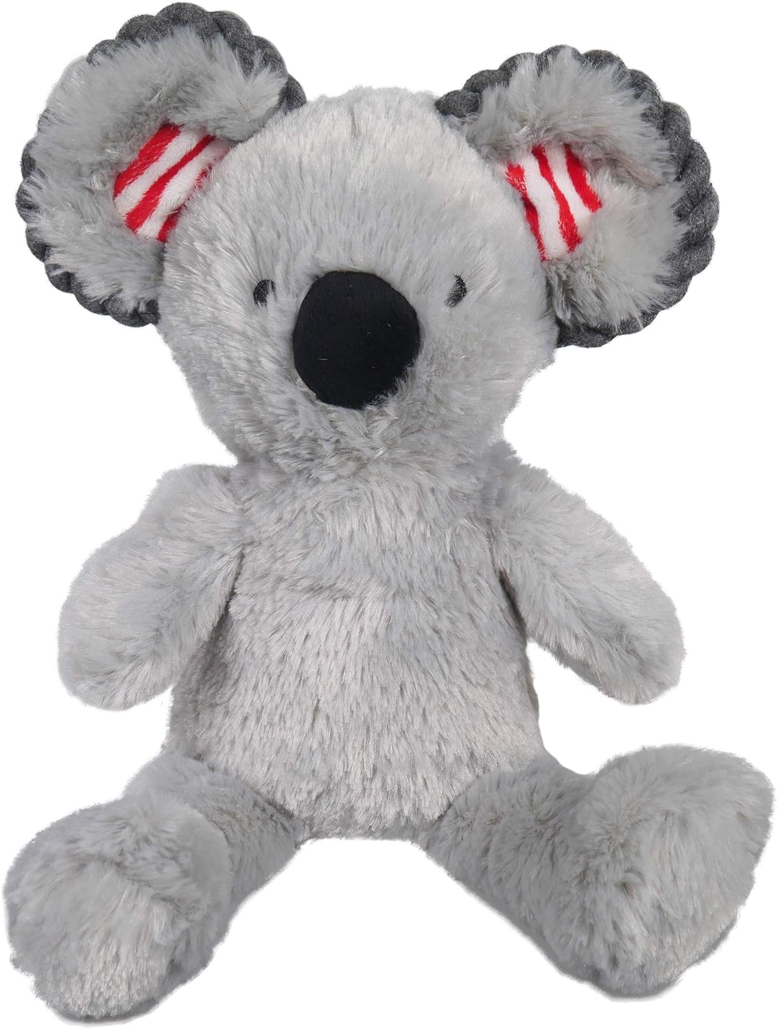 Rosewood Plush Tough Rope Ear Koala Dog Toy, 21 x 36 cm, Grey Amazon