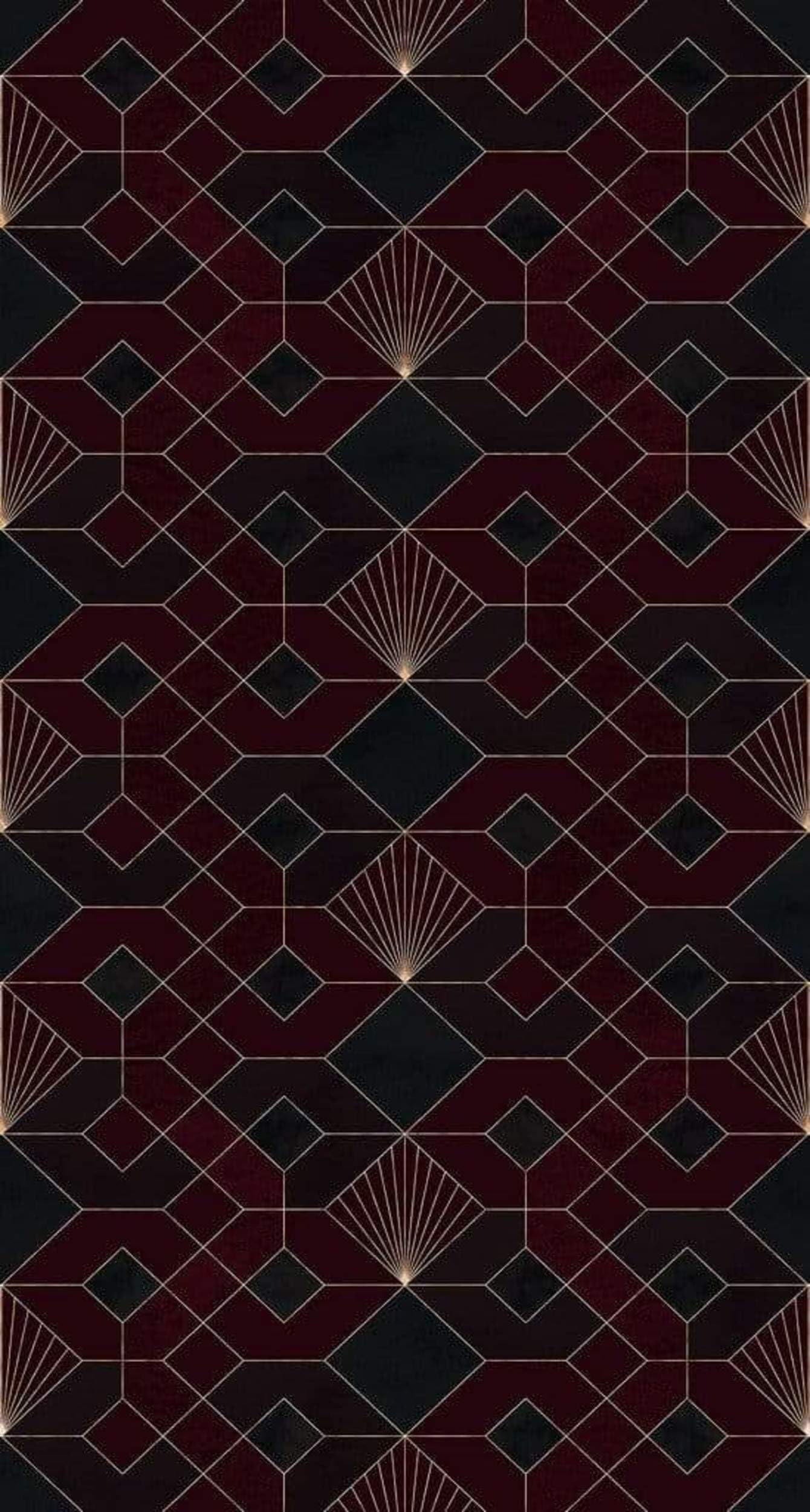 Komar Coquills Rouges HX3-010 Non-Woven Photo Wallpaper XXL Decoration Art Nouveau Bedroom Living Room Office Hallway Size 150 x 280 cm (Width x Height) Multi-Coloured