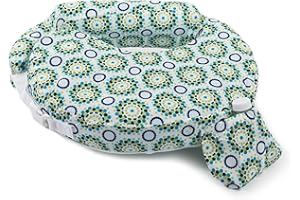 My Brest Friend Inflatable Travel Nursing Pillow For Breastfeeding, Bottlefeeding & Posture Support with Slipcover, Sparkles