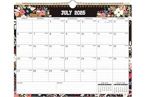 BOWCUK Wall Calendar 2025-2026 – 2 Year Calendar 2025-2026, 14.57 x 11.42 In, Jan 2025 - Dec 2026, 2025 Calendar 24 Months, Monthly Calendar 2025, with Ruled Blocks, Thick Paper, Holidays, To-do List ＆ Notes