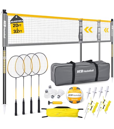 Amazon.com : Amazon Basics Portable Outdoor Volleyball and