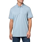 Armani Exchange Mens Solid Pique Circle Logo Polo