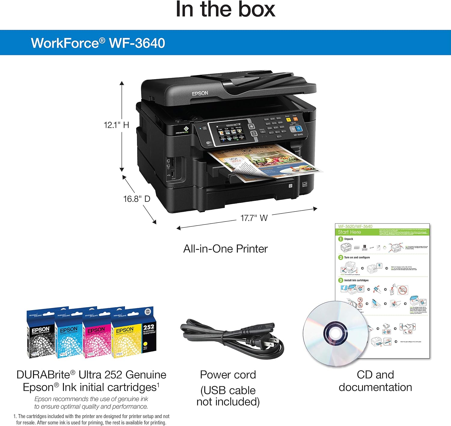 epson workforce 3640 printer