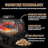 Ninja Woodfire Outdoor Grill Smoker Air Fryer 7 Functions Red/Black view 5
