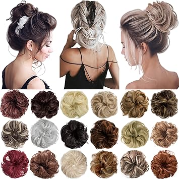 Amazon Com Hebelin Messy Hair Bun Extensions Scrunchy Updo