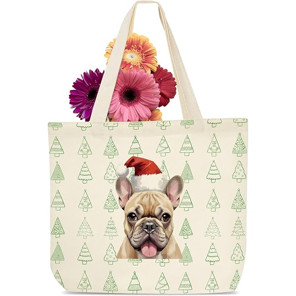 German Shepherd Mom Tote Bag - Canvas Tote For Dog Lovers, White, 14x16 Inches