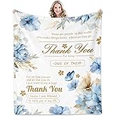 LekinGift Thank You Gifts for Women, Appreciation Gifts, Thanks for Everything Gift Blanket 60"×50", Thank You Gift for Teachers Coworkers Boss Employee Nurse, Present for Christmas Thaneksgiving