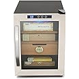 Whynter CHC-120S Stainless Steel 250-Cigar Cooler, 1.2 Cubic Feet Humidor, Black