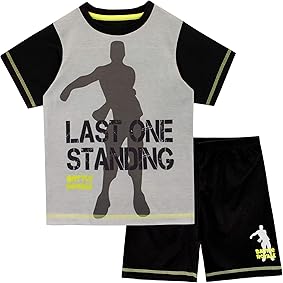 Battle Royale Pijamas de Manga Corta para niños Gaming 