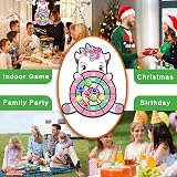 JKGIFTS 25 Inch Unicorn Dart Board Kids Toys 12 Sticky Balls Gift view 7