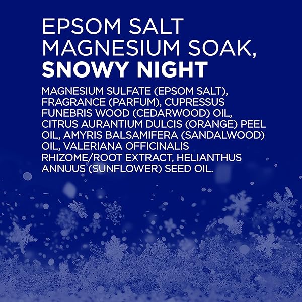 DR TEAL’S EPSOM SALT MAGNESIUM SOAK, SNOWY NIGHT, 3 LBS
