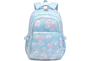 Joyfulife Daisy Backpack for School Lightweight Water Resistant Bookbag for Girls Primary Kids Backpack School Bag Elementary Students Knapsack for Teens