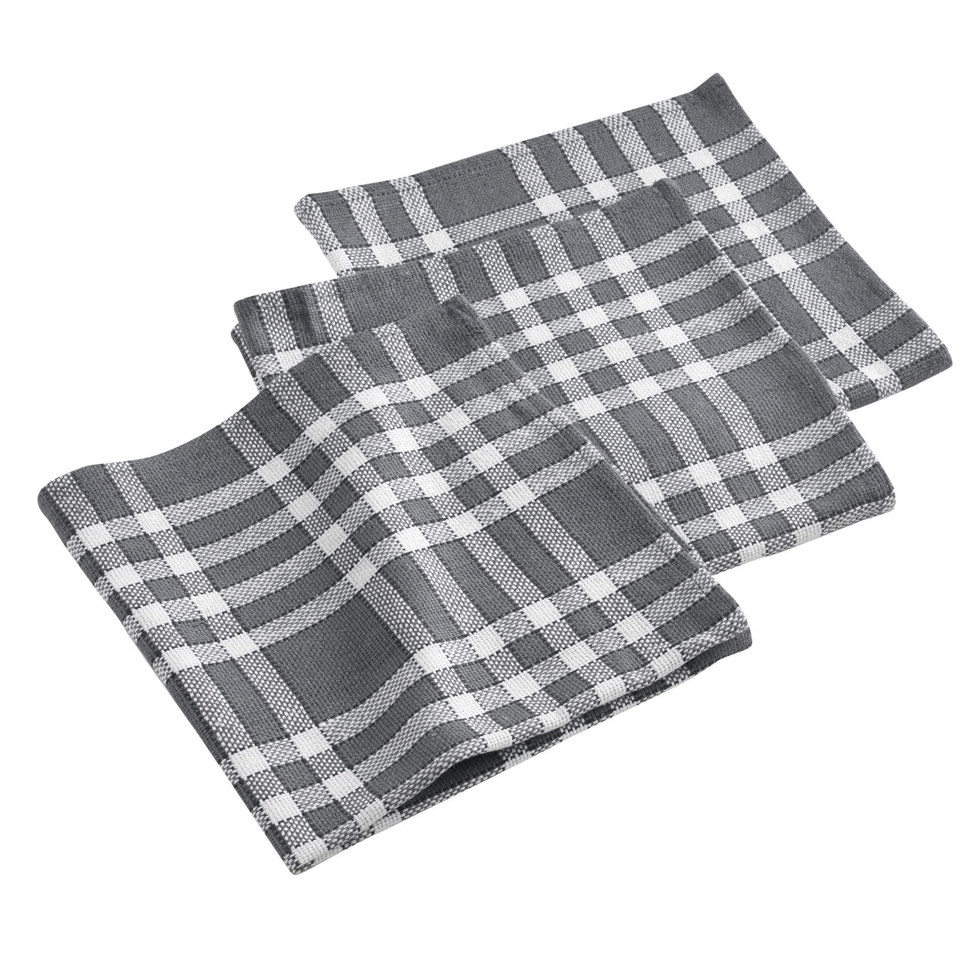 Douceur d'Intérieur Traditio Napkins, Cotton, Anthracite, 45 x 45 cm