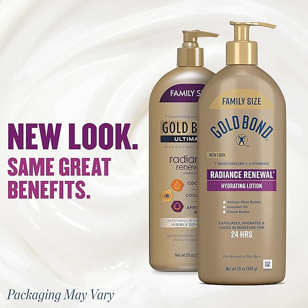 GOLD BOND RADIANCE RENEWAL HYDRATING LOTION, 20 OZ., FOR VISIBLY DRY SKIN, FAMILY SIZE