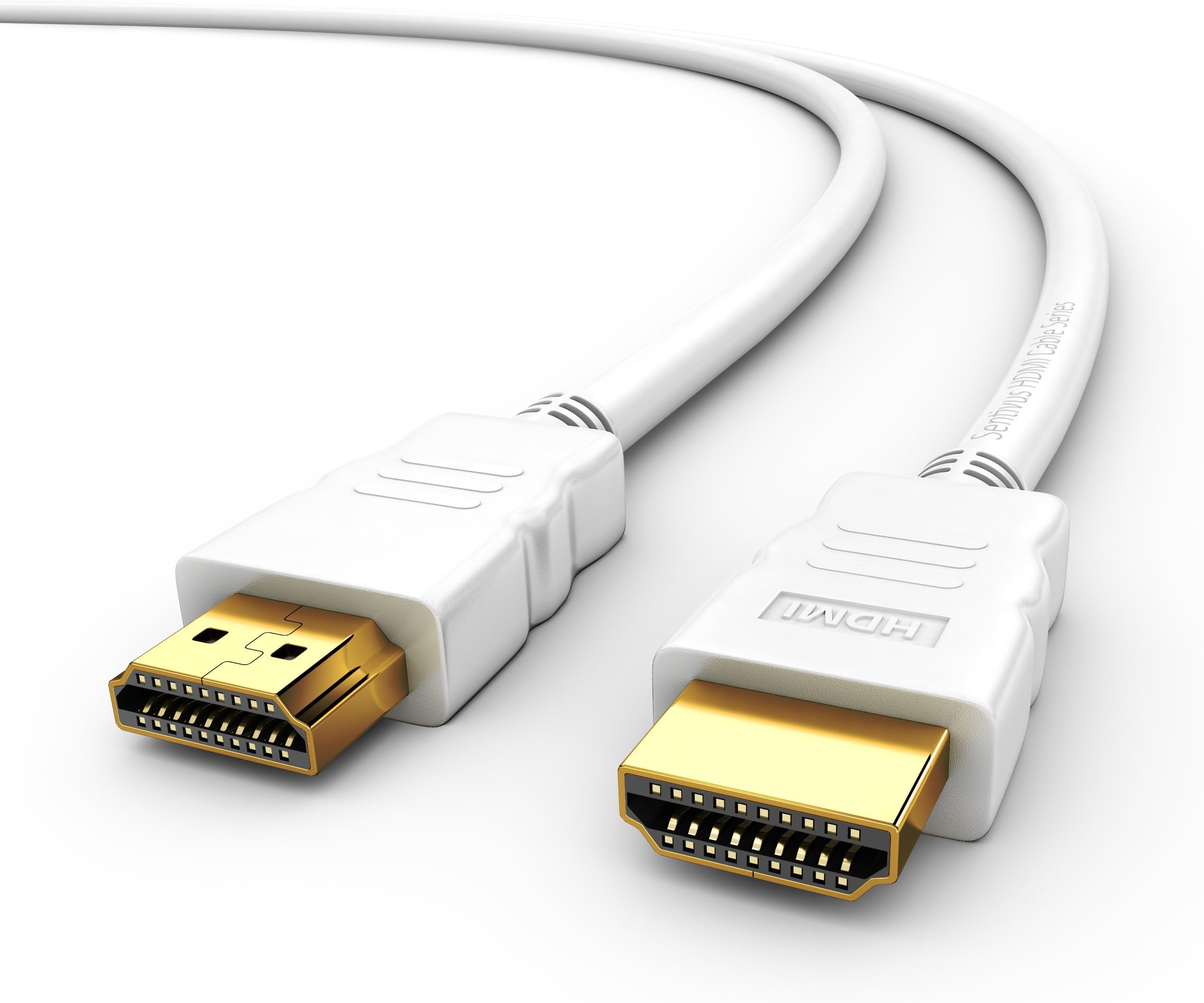 Sentivus HDMI cable 1.5 m (High Speed with Ethernet/Full HD ARC 3D/CEC Double Shielding) – White