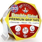 DIY Doctor Heavy Duty Double Sided Carpet Tape &ndash; 20m Long x 21mm Wide, No Residue Extra Strong Sticky Rug Grip Adhesive Tape, Ideal for Home &amp; Professional Use