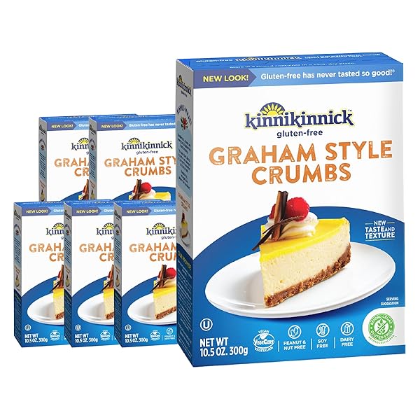 KINNIKINNICK GLUTEN FREE GRAHAM STYLE CRUMBS, 10.5 OZ...