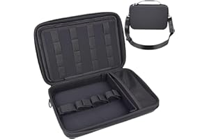 Neehows Barber Bag Hard Travel Barber Case for Hair Clippers with Adjustable Shoulder Strap, Large Barber Carrying Case Clipp