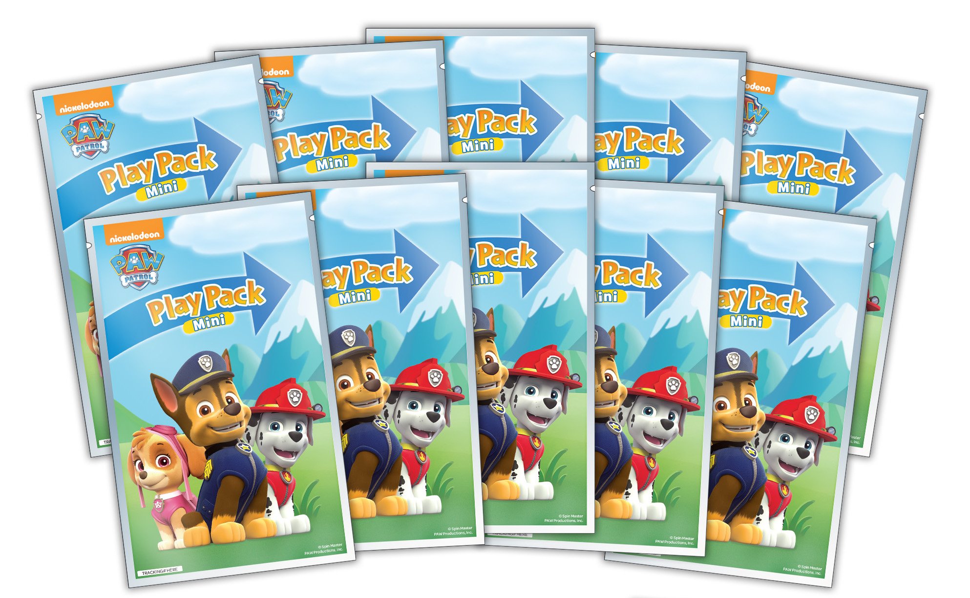 Bendon Paw Patrol 10 Mini Play Packs, 36 months to 144 months
