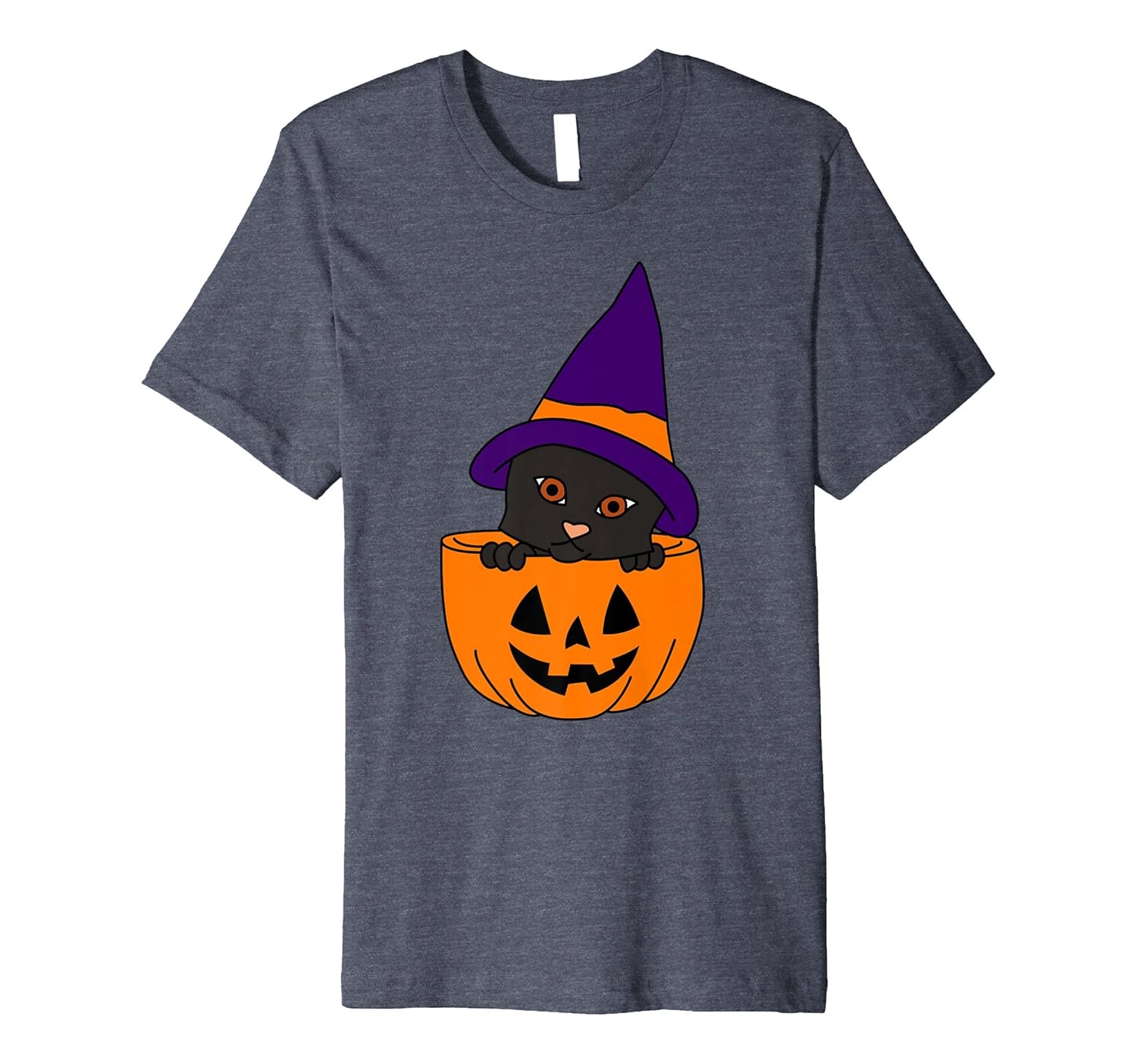 Black Cat Happy Halloween T-Shirt | Cute Black Cat Shirt-Rose