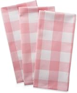 DII Buffalo Check Pink & White Dishtowel Set - 3 Piece 20x30 Classic Farmhouse view 2