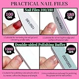 FANDAMEI 12pcs Nail Files Set Buffer Cuticle Remover Nipper Pusher Manicure view 2