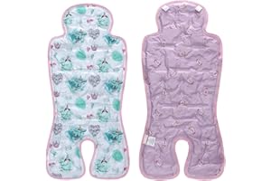 Miracle Baby Gel Cooling Pad for Car Seat, Stroller & High Chair - Universal Double-Sided Baby Cooler Mat | Gel Ice Cushion | Summer Infant Seat Cooler (1-Pack)