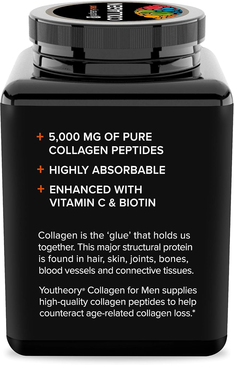 Youtheory Men's Collagen Advanced with Biotin, 290 Count (1 Bottle): Health & Personal Care