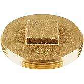 Oatey 42373 185 Brass Cleanout Plug, 3-1/2-Inch