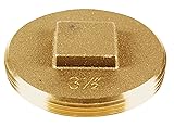 Oatey 42373 Cleanout Plug, 3 1/2-Inch, Brass