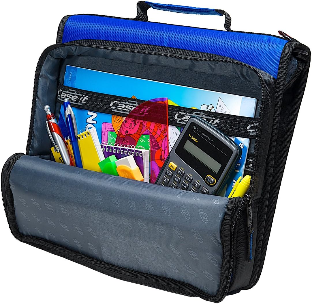 Case-it Universal 2-Inch 3-Ring Zipper Binder, Holds 13 Inch Laptop, Black, LT-007-BLK : Portfolio Ring Binders : Office Products