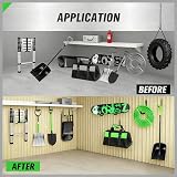 Swanlake Garden Tools Heavy Duty Garage Hooks 6-Piece Wall Mount J Hooks view 7