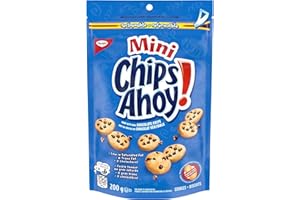 CHIPS AHOY! Mini Original Chocolate Chip Cookies, Made in a Peanut-Free Facility, School Snacks, 200 g, Baked in Canada