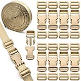 MELORDY 1 inch Buckles Straps Set with 10 Yards