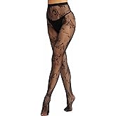 EVERSWE High Waist Fishnet Tights, Thigh High Suspender Stockings