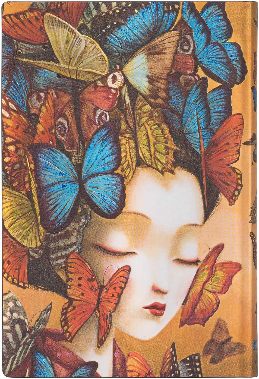 Paperblanks 12-Month Flexi Planners 2021 Madame Butterfly, blue - Image 4