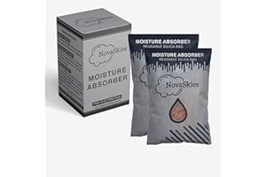 Premium Moisture Absorber Desiccants pack 200G x 2Pack Orange Indicating Silica Gel Reusable Bags, Dehumidifer for Cars, Stor