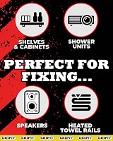 Gripit Red Plasterboard Fixings Heavy Duty Supports Up To 74kg 4 Pack view 4