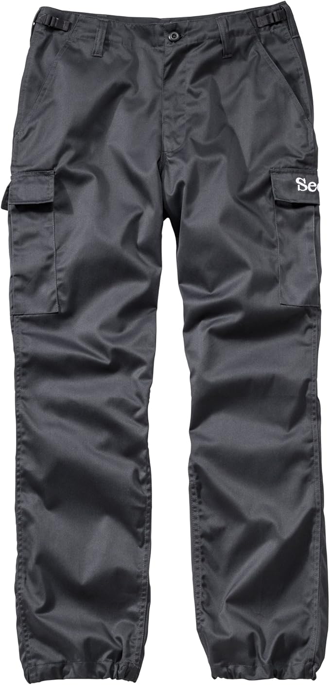 black security cargo pants
