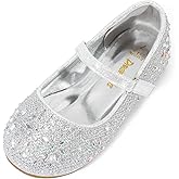 DREAM PAIRS Toddler Girl's Dress Shoes Mary Jane Rhinestone Ballerina Flat for Party, Birthday, Performance, Wedding